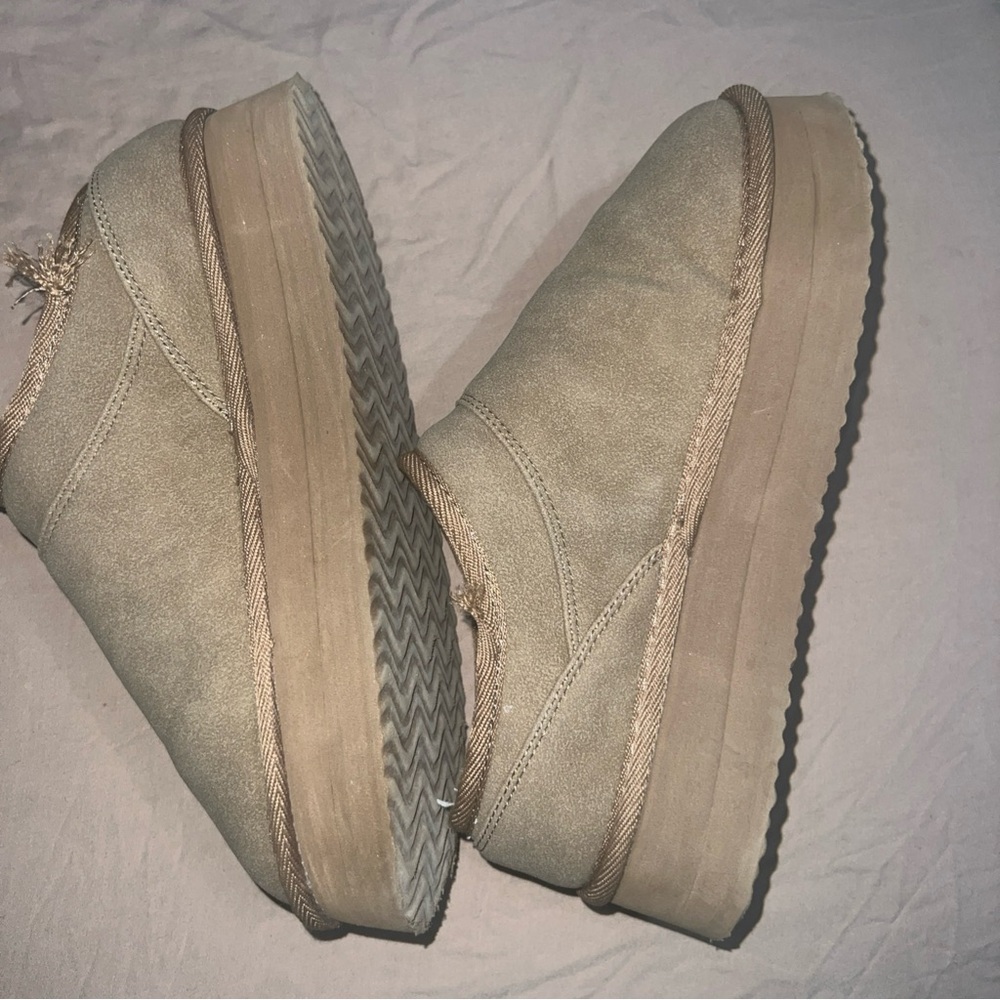 American eagle hangout slip on platform bootie slippers woman’s size 8.5 - Picture 8 of 13